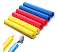 Gjinxi Foam Grip Tubing 6pcs Adaptive Utensils Grip Aid, Built Up Handle for Elderly Disabled Arthritic, Non Slip Foam Tube for Utensils Tools Pens Crochet Hook One Handed Adaptive Equipment 20 X 3 CM