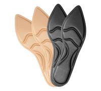 Gjinxi High Heel Insoles, 2 Pairs Inner Soles Metatarsal Pads Sponge Foot Cushion Boot Inserts Soft Foot Protection Comfort Cushion Pads for Women, Non-Slip Loose Shoes