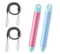Gjinxi Kid-Friendly Stylus Pens with Tether, 2 Pack Tablet Stylus for Touch Screens Anti-Rolling Universal Touch Screen Capacitive Stylusand for Mobile Phones, Tablets and All Touchs Screen Devices