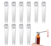 Gjinxi Mini Bottle Cap Opener 10PCS, Vial Decapper and Phial Cap Remover, Corkscrews and Oral Liquid Caps Lifter, Versatile Bottle Seal Opener Tool for Beer, Cans, Beverages, Kitchen, Nurses, Home Use