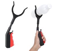 Gjinxi Pickup Sticks Reacher Tool 2 Pack 11" Telescoping Grabber with 360 Rotating Jaw & Hook, Anti-Slip Reachers and Grabbers for Seniors, Trash Picking, Surgery Recovery, Claw Grabber Pickup Tool