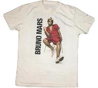 GJJCNUK Bruno Mars 24k Magic World Tour 2017 T-Shirt Mens White