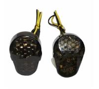 GJKHH Motorcycle Spotlights For Kawasaki ZZR600 ZX12R ZX6R ZX636 ZX9R ZX7R ZX6R Motorcycle LED Turn Signals Light(OneColor)