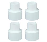 GJKLO 4 Pieces 32 mm x 20 mm PVC Reducing Joint, Pipe Fitting Coupling Connectors for Construction Hydraulic Irrigation Installation, White