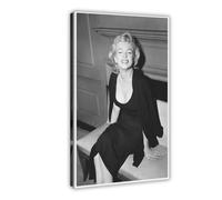 GJKLU Film Actor - Marilyn Monroe Vintage Poster 1 Canvas Poster Wall Art Decor Print Picture Paintings for Living Room Bedroom Decoration Frame-style 20x30inch(50x75cm)