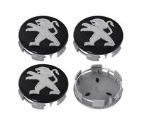 GJKXDD Car Hub Centre Caps for Peugeot 208 308 308 CC 308 SW 301, Wheel Center Hub Caps Wheel Hub Caps, Car Wheel Center Hub Caps Hub Center Caps Wheel Centre Caps Replacement Accessories