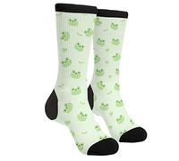 GJLNTRF Funny Novelty Socks Casual Athletic Crazy Cute Crew Socks For Women Men, Frog, One Size