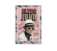 GJLXVN Elton John Waterproof And Stain Resistant Wall Paintings High-definition Spray Painted Decorative Paintings Study And Coffee Shop Decorations Fade ResistantUnframe-style20x30inch(50x75cm)