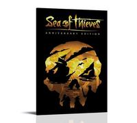 GJLXVN Sea of Thieves Waterproof And Stain Resistant Wall Paintings High-definition Spray Painted Decorative Paintings Study And Coffee Shop Decorations Fade ResistantFrame-style12x18inch(30x45cm)