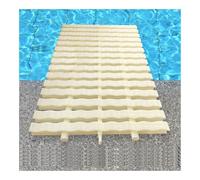 GJMSSMY ABS Non-Slip Pool Drain Cover, Shower & Sewer Grating, 30x100CM - 20 Pieces Bone Color Plastic Grating for Driveway, Patio, Deck, Waterproof Drainage Solution