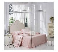 GJMSSMY Bed Canopies Frame,Stainless Steel Mosquito Netting Canopy Frame, Adjustable 4-Corner Bed Bracket for Twin/Full/Queen/King/California King Beds, 2x2.2m Size, Durable & Stylish Prot