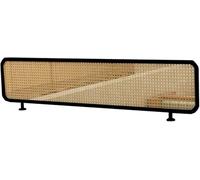 GJMSSMY Black Room Divider Screen for Dining Room, Office & Work Area - 100x40cm Half Wall Table Privacy Shield, Stylish Partition for Enhanced Space Management