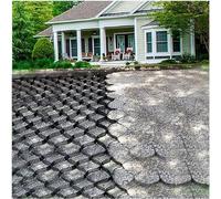 GJMSSMY Depth Soil Permeable Paver System - 1800 sq ft HDPE Ground Stabilization Grids, Available in 3.3ft to 20ft Sizes, Durable Permeable Pavement for Eco-Friendly Outdoor Solutions