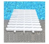 GJMSSMY Swimming Pool Drainage Overflow Grate - 100cm Road Gutter Grille, 2 Pieces Drainage System for Driveways, Patios, Decks & Pools, Durable Three Interface Design