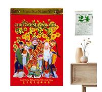 GjnjfdF Asian Vietnamese Calendar, Vietnamese Wall Calendar 2025 - Lunar New Year Calendar, The Year of the Snake Daily Calendar, Vietnam Tear-Off Calendar for Home