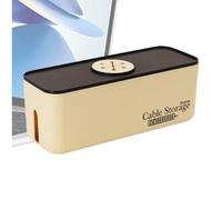 GjnjfdF Charger Cable Organizer, Socket Storage Box | Extension Socket Organizer | Home Organization, Non Slip Charger Power Storage Case for Mobile Phones, black / white, Se référer au descriptif