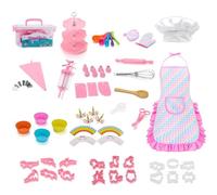 GjnjfdF Chef Set For Chef Pastry Set | Chef Set For 64 Piece Complete Kitchen Supplies For The Junior Chef - Baking Set For Girls