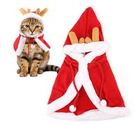 GjnjfdF Christmas outfit for dogs, cute soft antlers for puppies and kittens, costume for dogs, for puppies, kittens, for indoor and outdoor use, at events, holidays, parties, winter parties