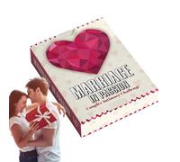 GjnjfdF Couple Card Games for Night in Love - Set of 50 Cards to Strengthen Bonds - Romantic Privacy Fun Conversations for Couples and Families