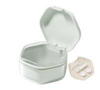 GjnjfdF Denture Cup, Denture Bath Case, Denture Bath Case, Waterproof Denture Box, Portable Denture Cup with Lid, Denture Cleaning Case, Denture Cleaning Case, Cups