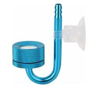 GjnjfdF Diffuser with Integrated Bubble Counter, Aquarium Air Pump with Bubble Counter, Aluminium Alloy Oxygen Enrichment, Fish Tank Accessories with Suction Cup for Home Use