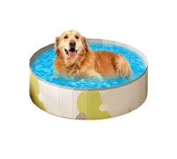 GjnjfdF Dog Friendly Swimming Pool - Portable Paddling Pool - PVC Non-Slip Foldable and Portable for Outdoor Garden Cats and Dogs