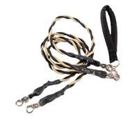 GjnjfdF Dog Lead, Double Rope Elastic Lead, Heavy Duty Comfortable Accessory for Walks in the Park Enhanced Safety Outdoor Beach Shooting