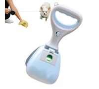 GjnjfdF Dog Poop Scooper | Portable Catcher | Pet Cleaning Scoop with Built-in Storage Bag Tool for Daily Use Outdoor Garden Travel