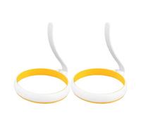 GjnjfdF Egg Rings for Baking | 2 Pieces Round Baking Mould for Fried Eggs | Nonstick Shape for Breakfast at Home Omelette Brunch Sandwich Pancakes Meal Preparation
