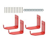 GjnjfdF Fire Extinguisher Bracket, Fire Extinguisher Holder | 4X Heavy Duty Hook Hangers, Metal Fire Extinguisher Brackets with Screws for 5-40 LB Fire Extinguishers