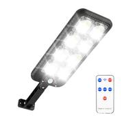 GjnjfdF LED Street Light,Solar Street Light | Solar Powered Outdoor Lighting - Motion Sensor Security Spotlight with Remote Control, Dusk to Dawn Parking Lights for