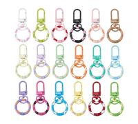 GjnjfdF Lobster Claw Clasps | Key Rings for Craft Creations - Colorful Spring Keychain for Pendants Bracelets Bags