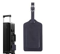 GjnjfdF Luggage Tags, Travel Tag Holder For Airlines, PU Leather Strap with Hole for Men Women Travel Business Aircraft Cruise