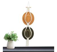 GjnjfdF Macrame Hat Hanger Boho Hat Organizer Holder Hangers Handmade Cotton Rope Woven Hat Organizer with Modern Decorative Tassels for Hat