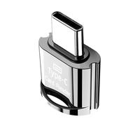 GjnjfdF Memory Card Reader for Phone, Type C Adapter for TF Cards - Plug and Play Adapter High Speed Data External Storage