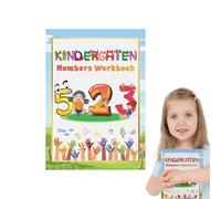 GjnjfdF Numbers Learning Book - Large Section Number Book - Interactive Educational Games Writing Reading Psychomotor Development 3-8 Years Home & School