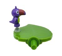 GjnjfdF Parrot Perch Toy, Leaf Shaped Cage Perch Tray, Playground Interactive Tray Bird Accessory Decor Living Room Garden Bedroom