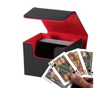 GjnjfdF Playing Card Storage Box, Card Game Storage Box - Deck Carrying Case Contains 120+ Cards Storage | Shockproof Protector, Large