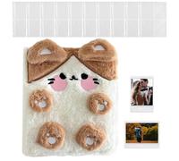 GjnjfdF Plush Photocard Folder A6 Size with 4 Pockets - Portable and Soft Card Protector - Korean Photocard Holder Pockets for Adults Fans Family Friends Girls