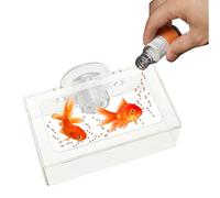 GjnjfdF Shrimp Feeding Plate, Fish Food Feeder, Square Feeding Tray with Suction | Reusable Aquarium Supplies, Slow Rotating Feeder for