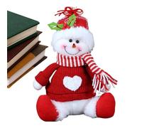 GjnjfdF Snowman Decorative Plush Toy | Christmas Sitting Decoration, Snowman Figurine for Fireplace - for Home, Office, Holiday, Interior, Shelf, Winter, Window, Fireplace,