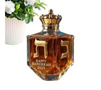 GjnjfdF Spirits Bottle,Decorative Empty Container | Elegant Design Glass Bottle For Empty Whiskey Bottles,For Vodka Bourbon Tequila Bar Tasting Party Holiday