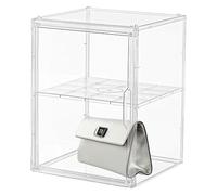 GjnjfdF Transparent Handbag Storage Box | Transparent Handbag Storage Box - Magnetic Stacked Door Organizer Storage Anime Figures Display Stand for