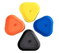 GjnjfdF Triangular Card Holder, 4 Piece Poker Game Tray | Compact Smooth Triangle Shape Table Stand for Games, Family Parties with Adults and Teens at Home