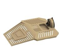 GjnjfdF Turtle Floating Dock, Turtle Pilgrimage Zone - Turtle Climbing Ramp | Removable Turtle Tank Dock, Stable Turtle Landscape with Feeding Area, Suction Cup