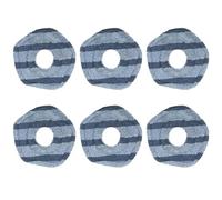 GJNMYSD Efficient Cleaning Pads,6 Pack Reusable Mop Pads for Eufy X10 Pro OMNI & Eufy X9 Pro Robot Vacuum Cleaners Premium Microfiber Mop Replacement Washable Mopping Cloths for Eufy Robotic Vacuums