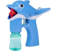 Gjo Bubble Machine G-U-N Blower, Lightweight Design, Perfect For Outdoor Play, Birthday Party Bubbles Toy, Easy to Operate, Continuous Bubble Production (Blue)