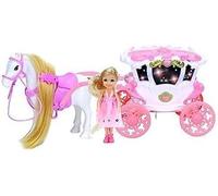 Gjo Doll Princess With Horse Carriage Toy, Charming And Enchanting Design, Vibrant Colour,3D Light And Musical Toy, Promote Creativity And Imagination