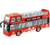 Gjo Double Decker Bus Toy, LED Light And Sound, Realistic Design, Promoting Motor Skills And Imaginative Play, Durable Construction, Long-Lasting Use, Educational Value And Endless Fun