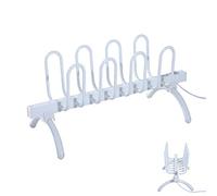 GJQGYY 4 Pairs Free Standing Electric Shoes Dryer Dry Heater Boot Rail Rack Dehumidify Warmer, Electric Boot Warmer Dryer Shoe Drying, Suitable for Home, Office White